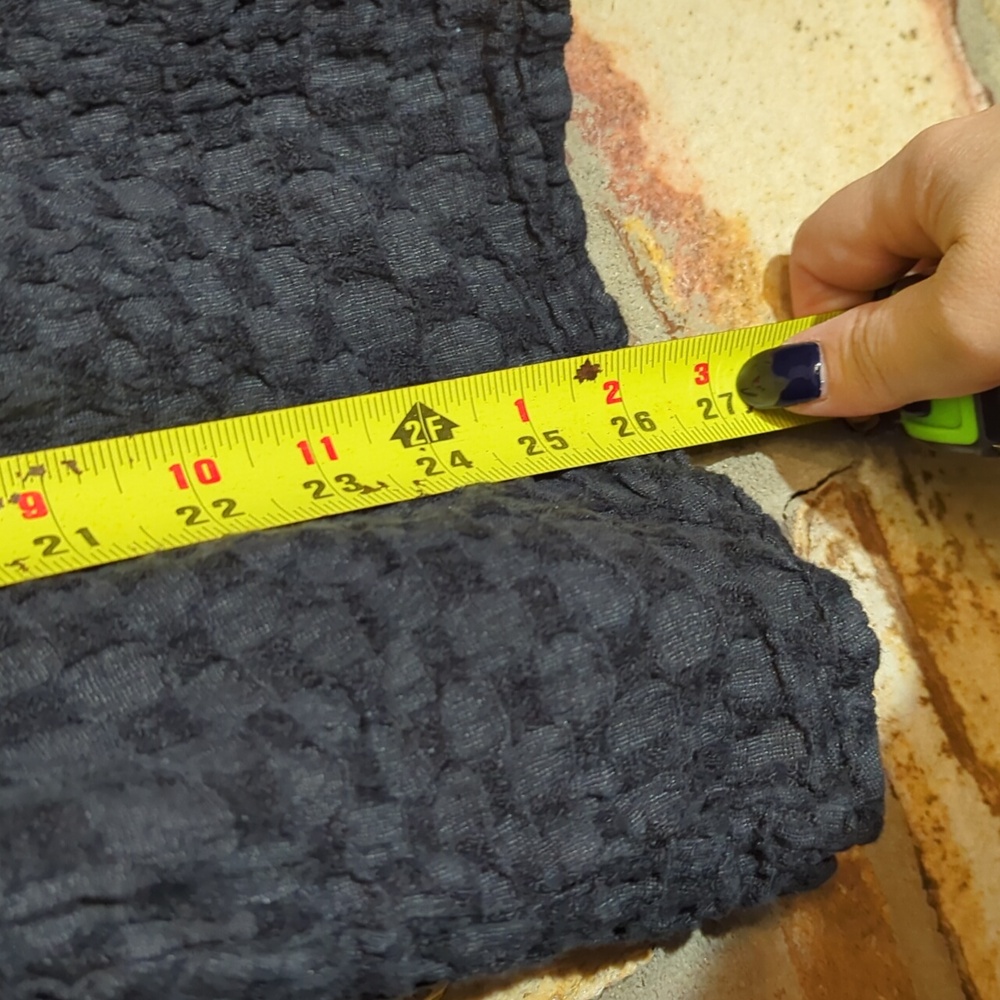 FLAX Textured Linen Black Top - Picture 9 of 11